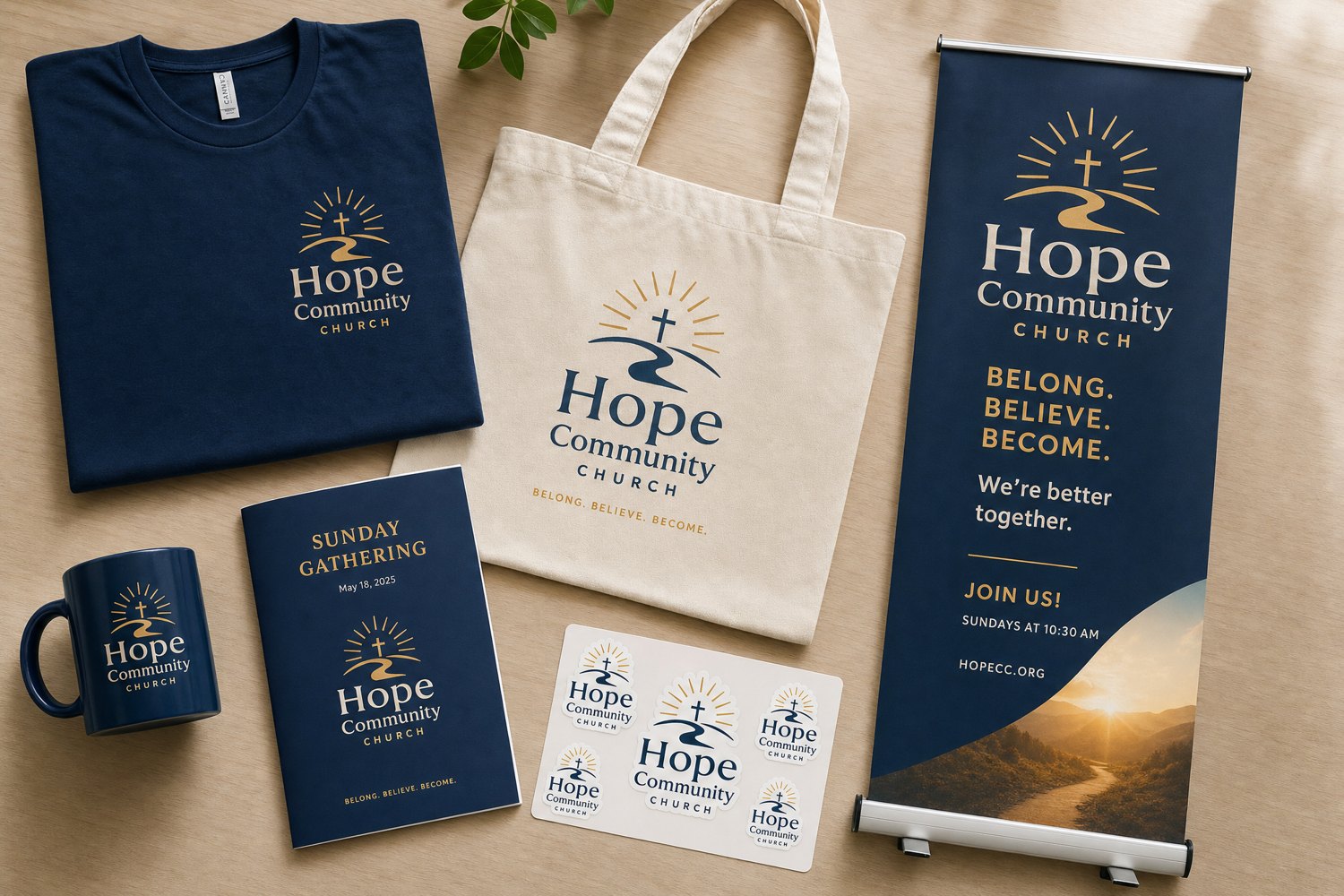 Church and community branded merch